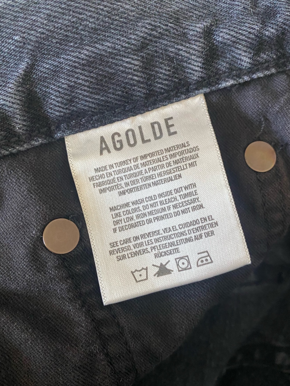 AGOLDE | Riley High Rise Straight Jean in Contraband - Picture 12 of 13